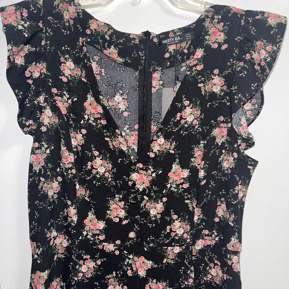 Nasty Gal Floral Maxi Dress Size 10
